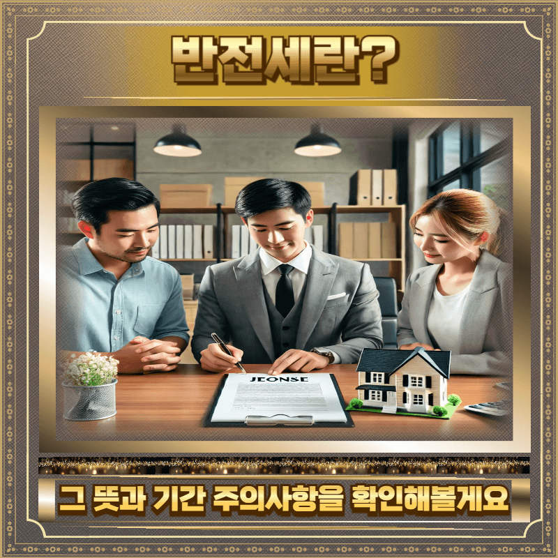 반전세 기간 뜻 주의사항