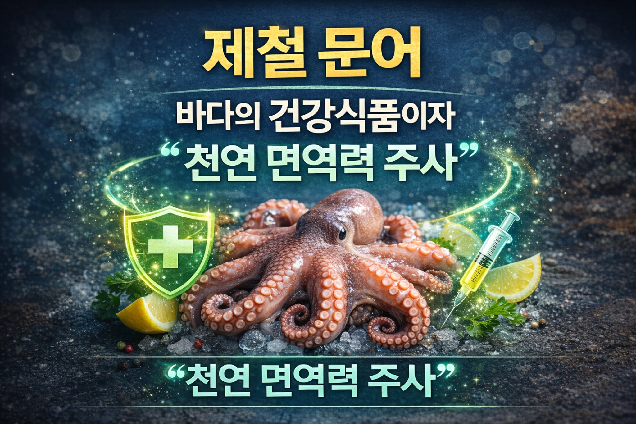 제철 문어, 바다의 건강식품이자 ‘천연 면역력 주사’