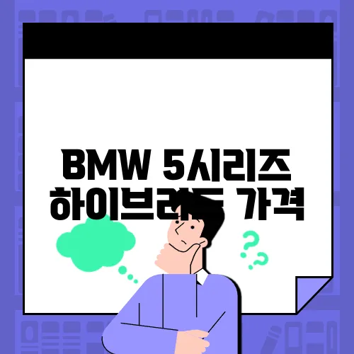 BMW 5시리즈 하이브리드 가격