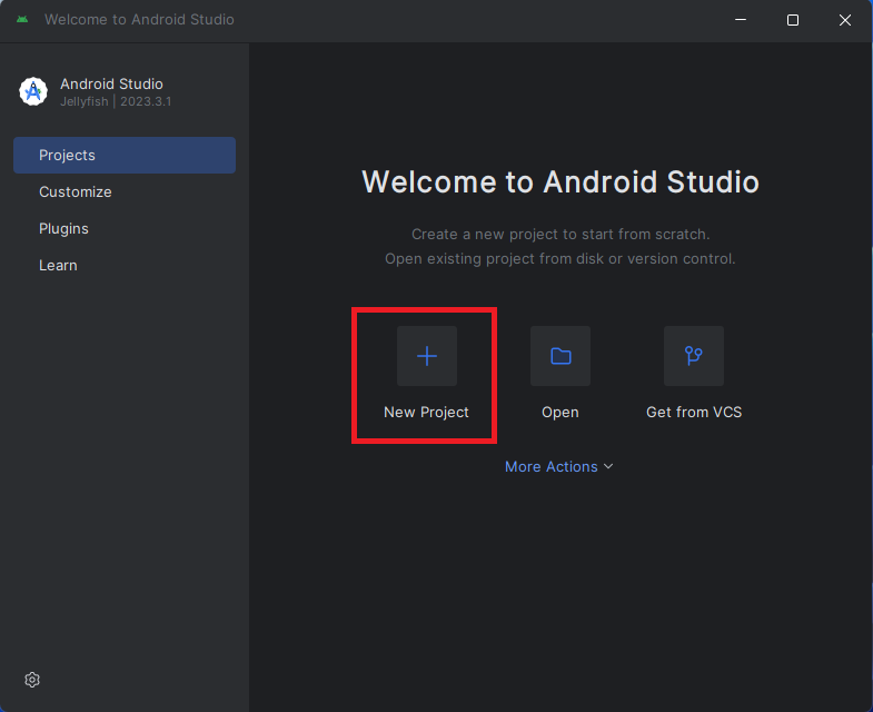 안드로이드 스튜디오 실행
