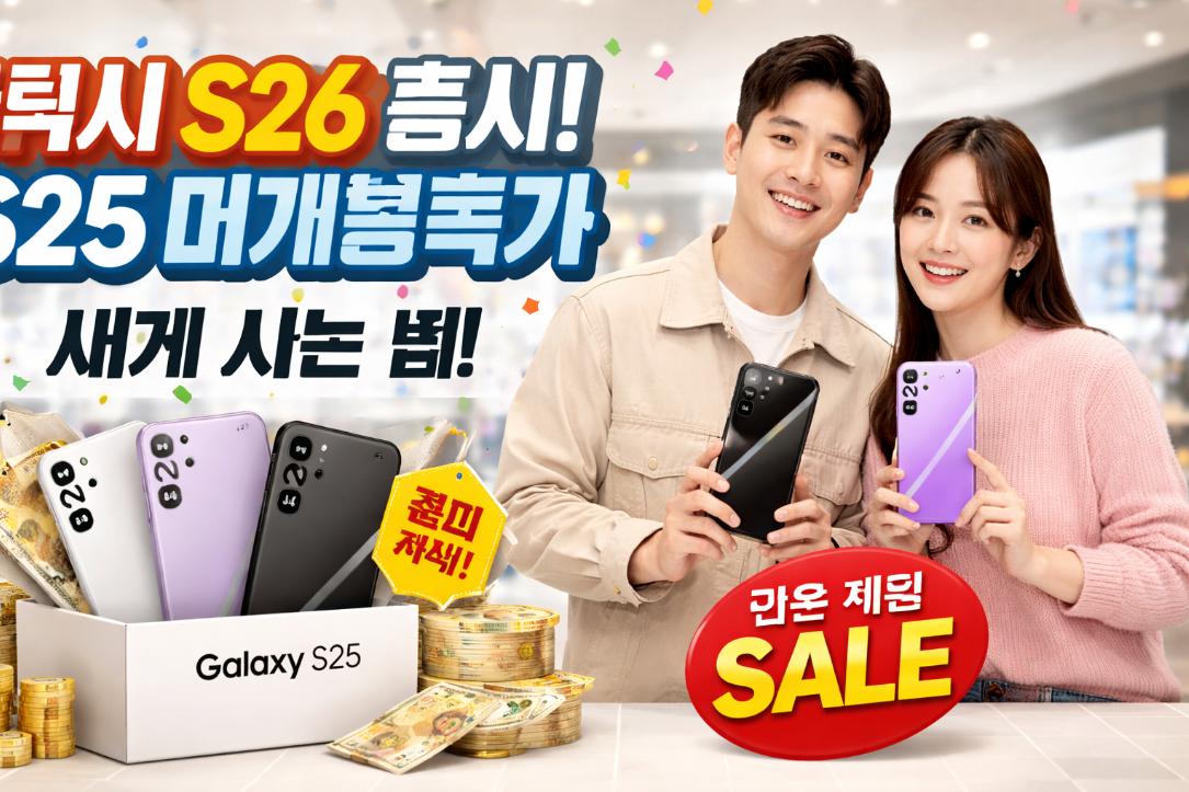 신제품 갤럭시 S26 출시! S25 미개봉 기기 최저가로 구매하는 법