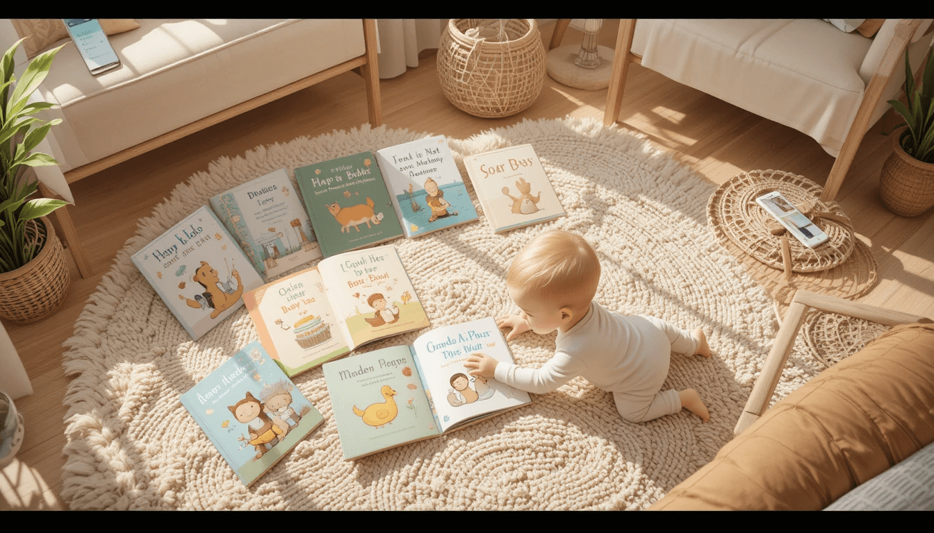 책을 고르는 아기 관련 사진