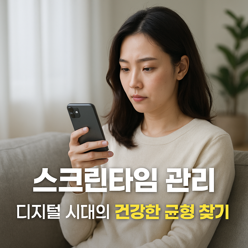 스크린타임 관리 &ndash; 디지털 시대의 건강한 균형 찾기