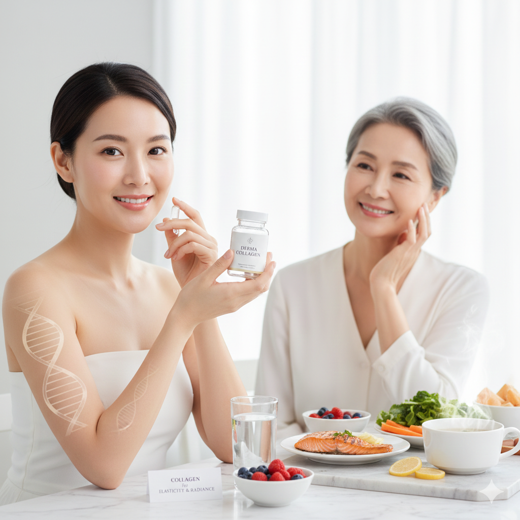 콜라겐 섭취하는 사람들