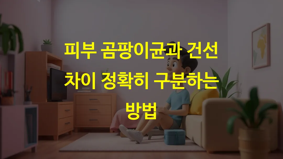 피부 곰팡이균과 건선 차이 정확히 구분하는 방법