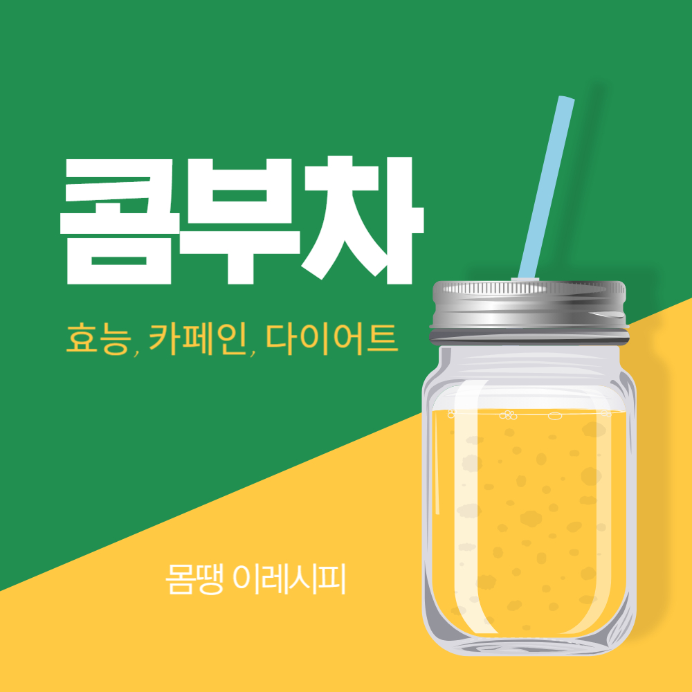 콤부차 효능, 뜻, 카페인, 다이어트 총정리