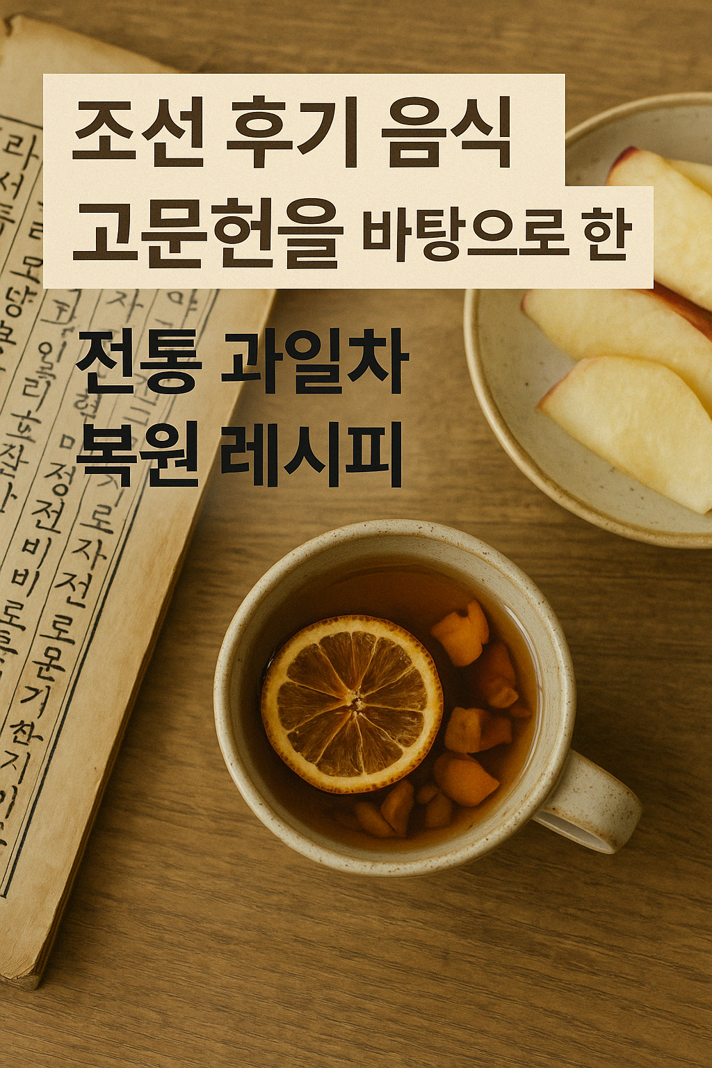 조선 후기 음식 고문헌을 바탕으로 한 전통 과일차 복원 레시피