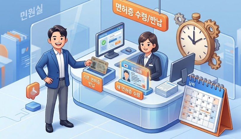 운전면허증 갱신기간 및 신청방법 안내