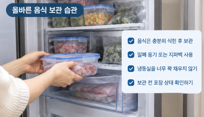 냉동실에 성에가 생기는 이유, 음식 보관 때문일까?