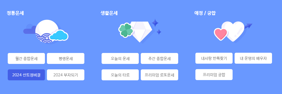 2024 토정비결 무료보기 종합운세