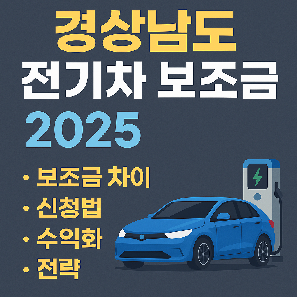 2025 경상남도 전기차보조금 신청 타이밍과 실수 줄이는 팁