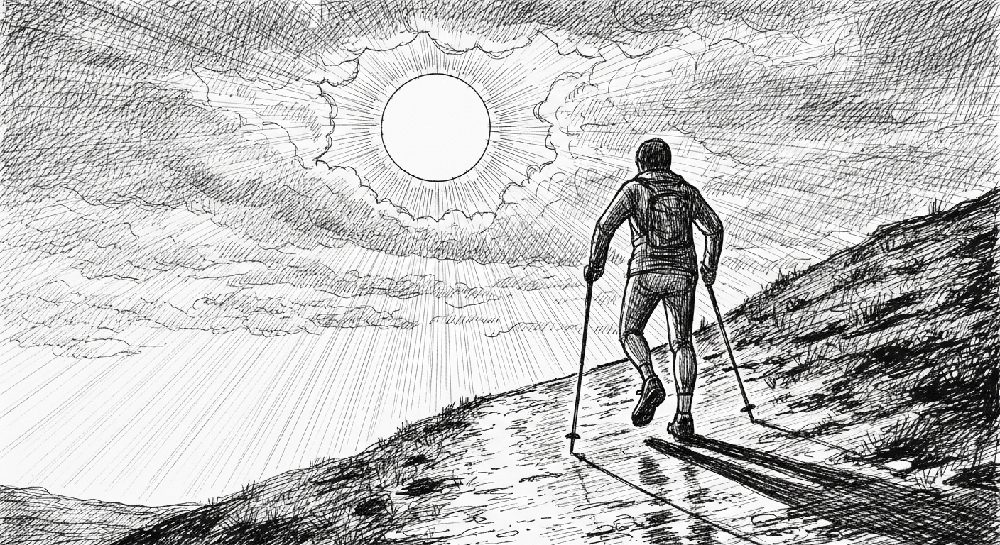 언덕을 오르며 다시 시작하는 용기