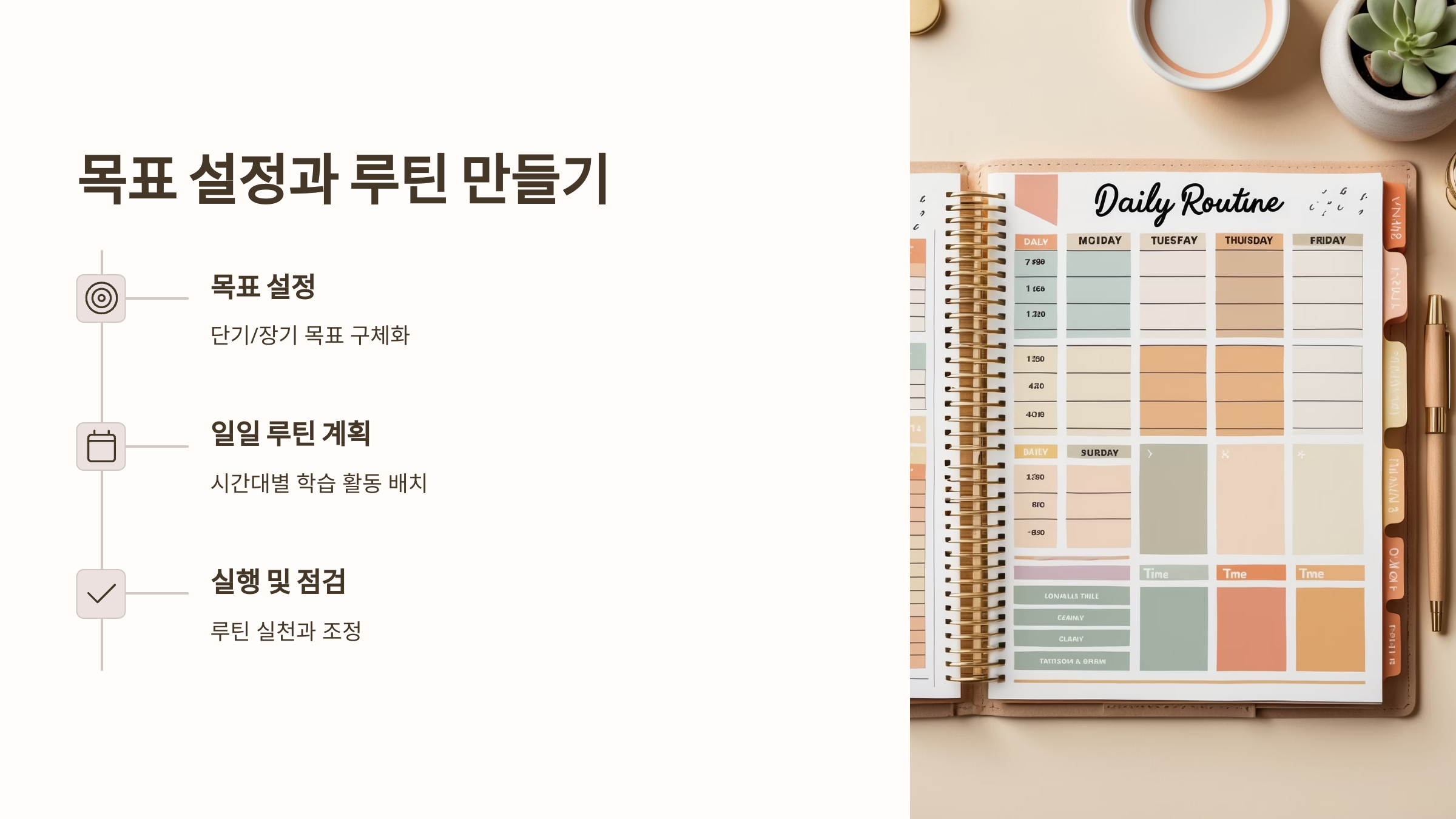 목표 설정과 루틴 만들기