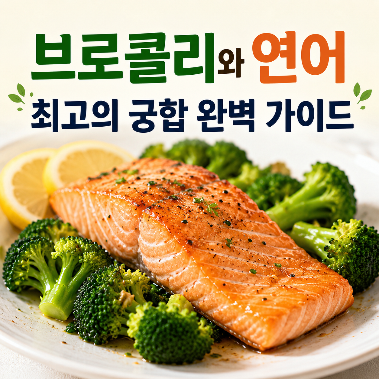 브로콜리와 연어