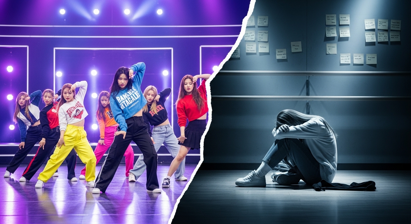 K-POP 연습생 시스템의 장점과 한계에 관한 이미지