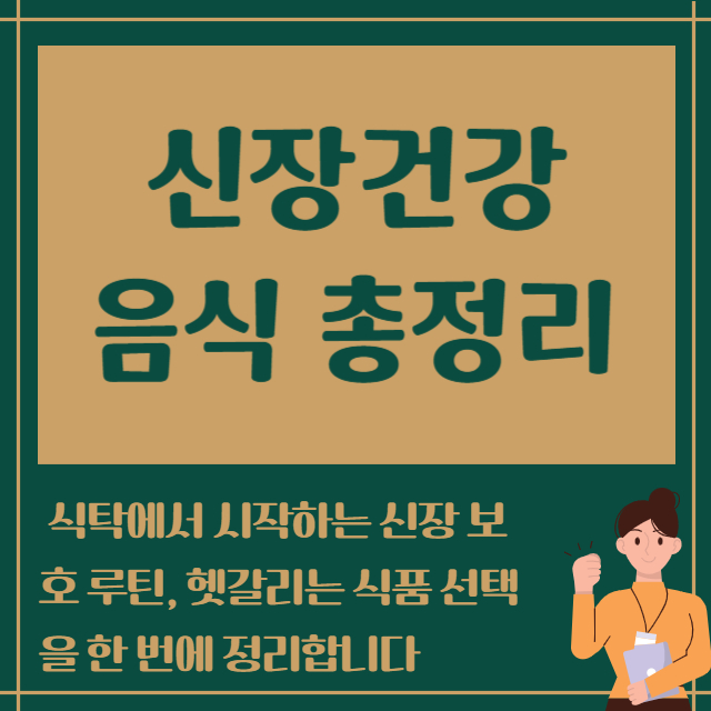 신장건강 음식 총정리
