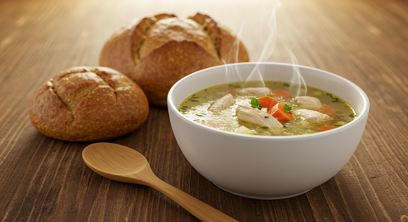 회복기엔 따뜻한 국물 음식으로 목을 부드럽게 감싸주세요.