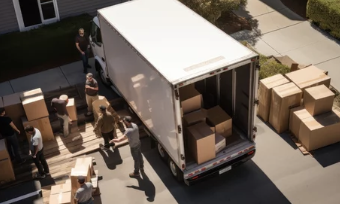 용달이사하는 모습