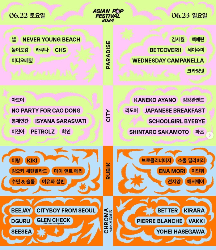 아시안 팝 페스티벌 2024 인천