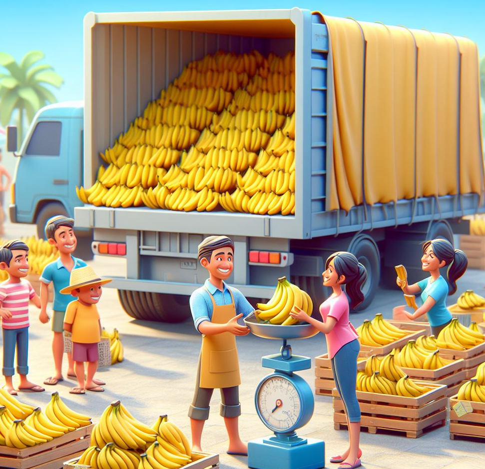 바나나 유통 애니메이션