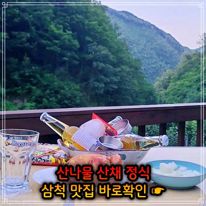 강원 삼척 맛집 산나물 청국장 산채 나물 백반 정식