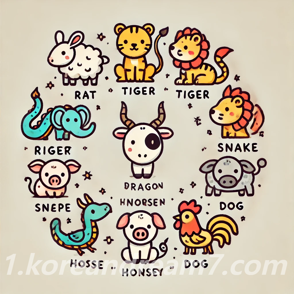 12간지 분석과 기원, 구성 요소, 각 동물의 특징