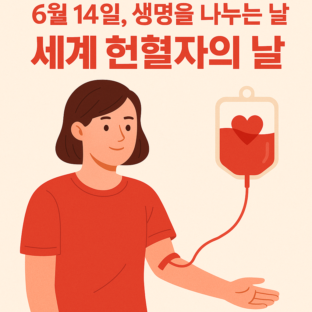 세계 헌혈자의 날, 당신의 작은 용기가 생명을 살립니다