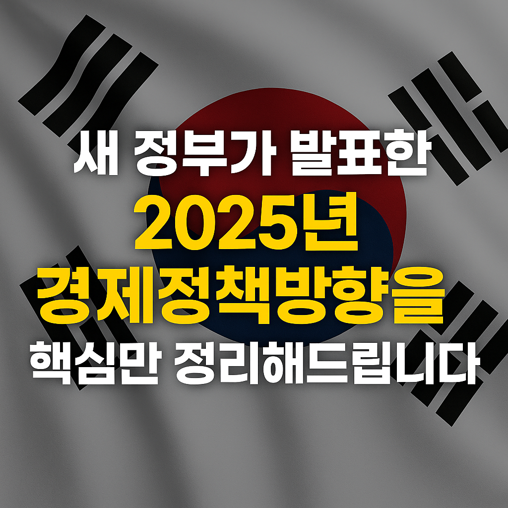새 정부가 발표한 2025년 경제정책방향