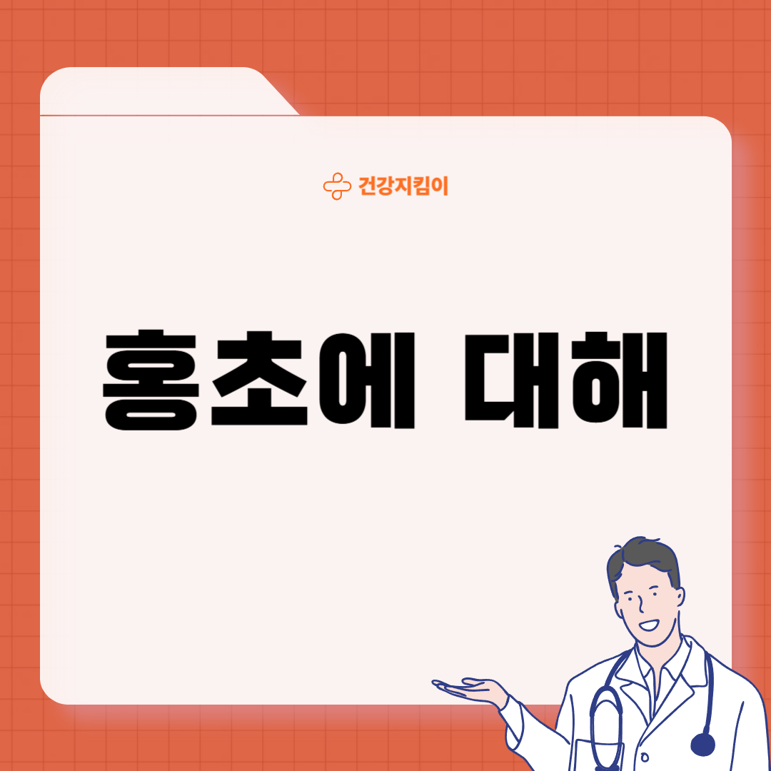 홍초 효능 종류 마시는 방법 부작용