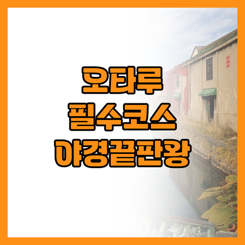 오타루 오르골당부터 운하 야경까지 핵..