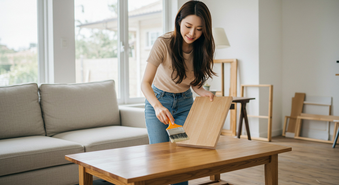 ์๋ชฉ ๊ฐ๊ตฌ๋ก ์ง์ ๊พธ๋ฏธ๊ณ ์๋ ์ฌ์ฑ ์ด๋ฏธ์ง