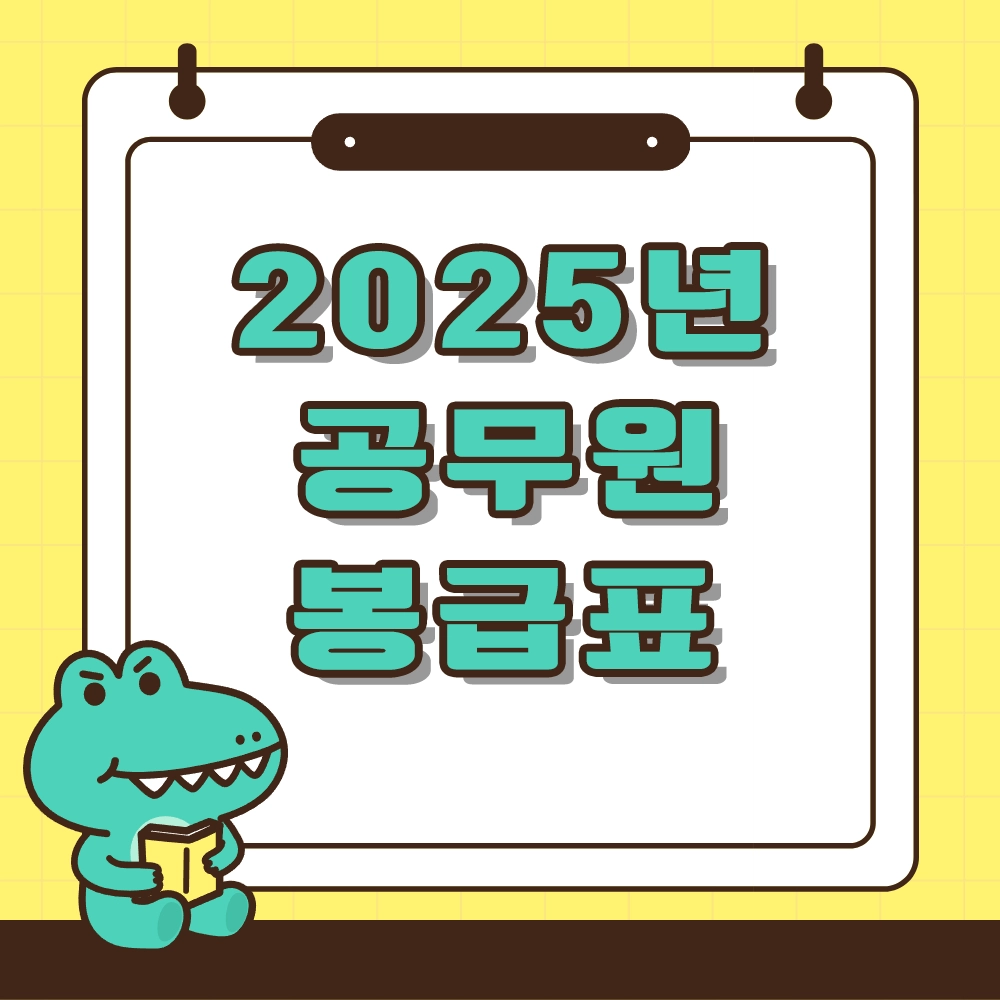 2025년 공무원 봉급표