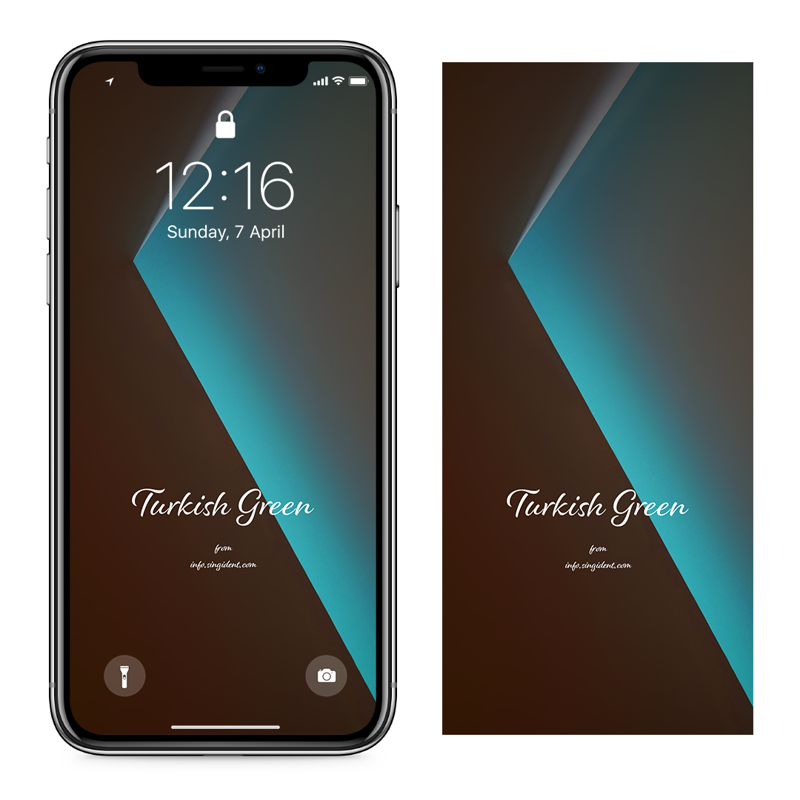 03 청록색과 갈색 C - 청록색배경화면