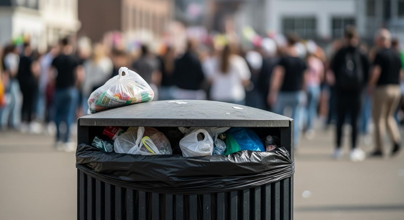 광복절 쓰레기 배출