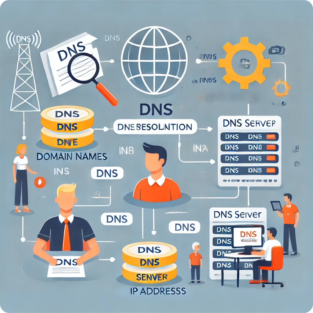 DNS 해석 과정을 나타내는 이미지