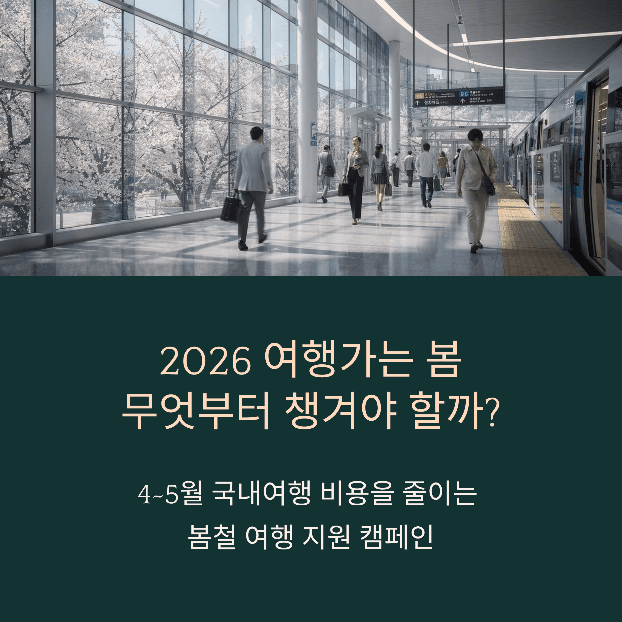 2026 여행가는 봄 무엇부터 챙겨야 할까?