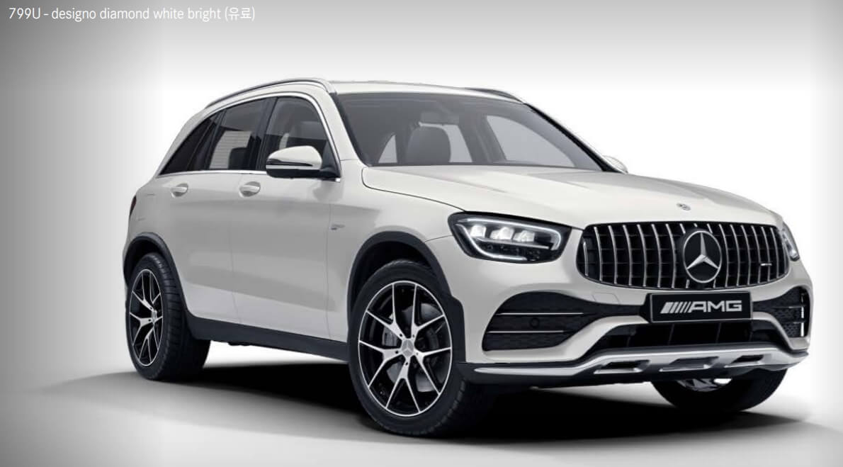 AMG CLC 색상코드 - Designo diamond white bright(색상 코드 : 799)