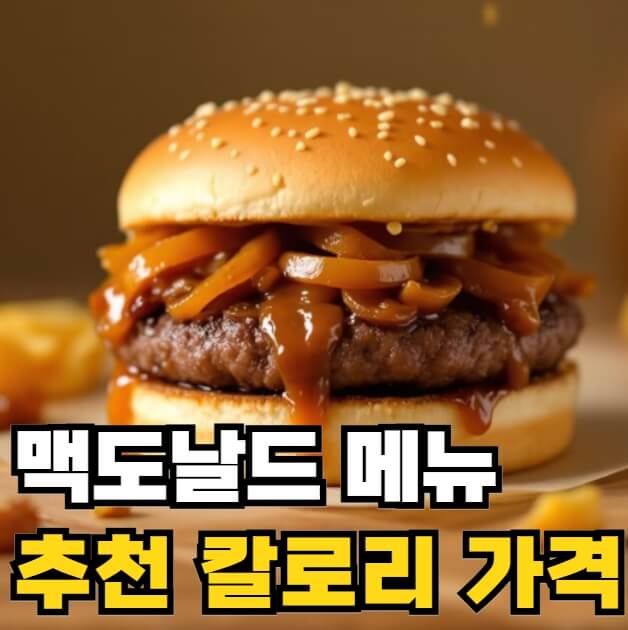 맥도날드 메뉴 추천 칼로리 가격