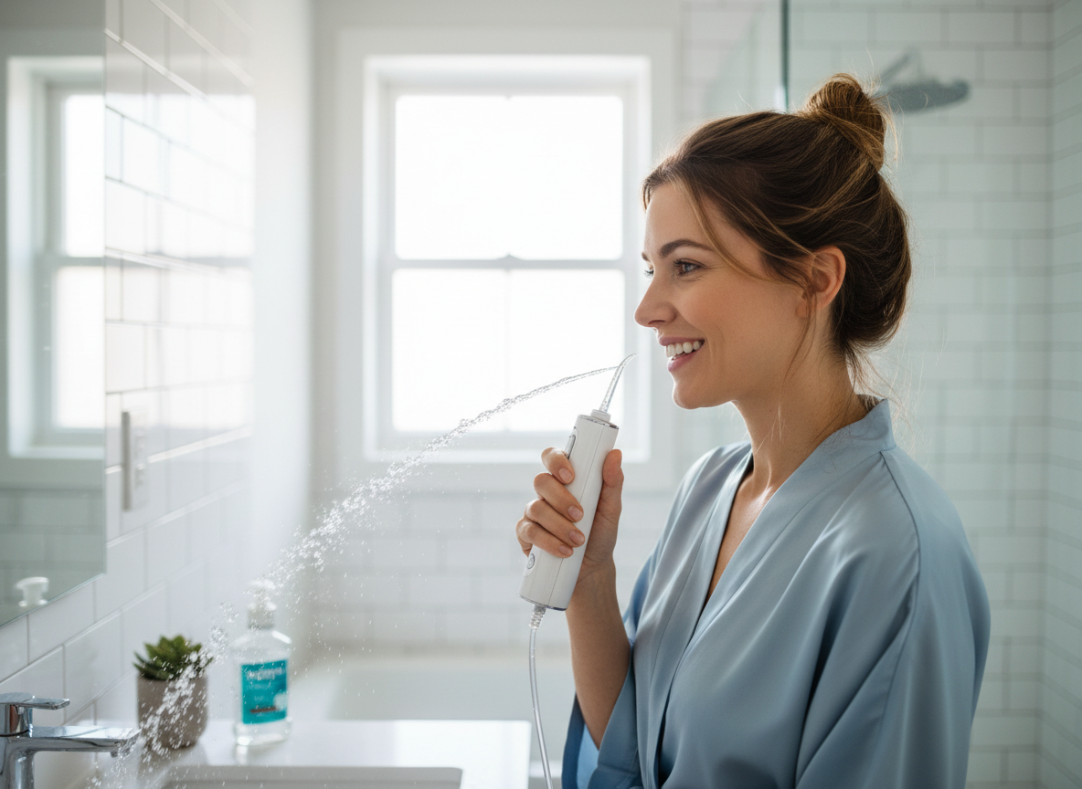 임플란트&middot;교정기 사용자 필수! 오스템파마&amp;#44; 와픽 UV 구강세정기