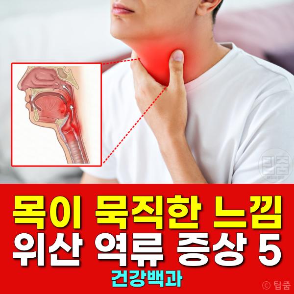 위산 역류 증상 목이 묵직한 느낌