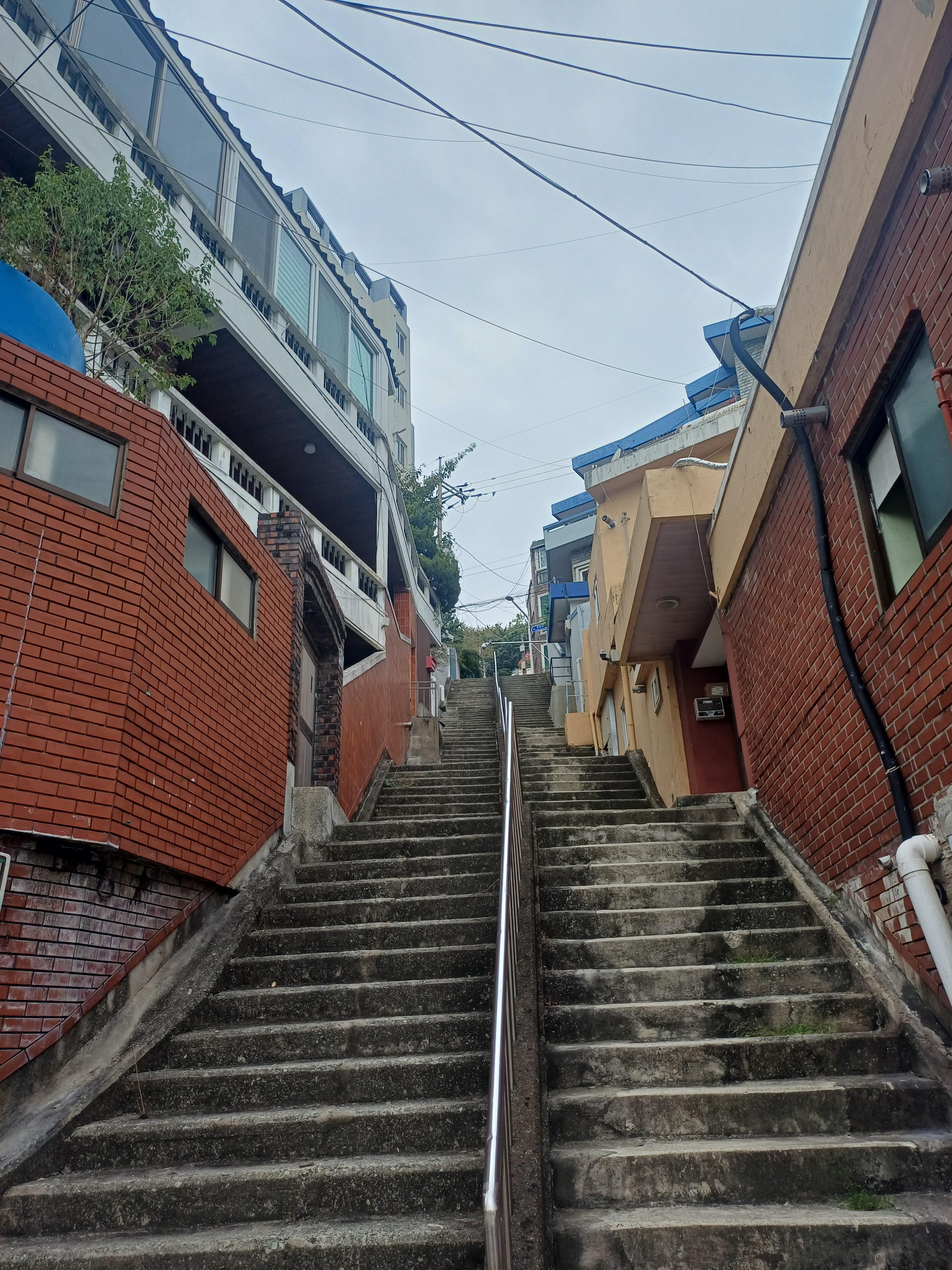 amazing slope busan`s stairs