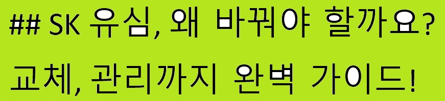 skt 유심