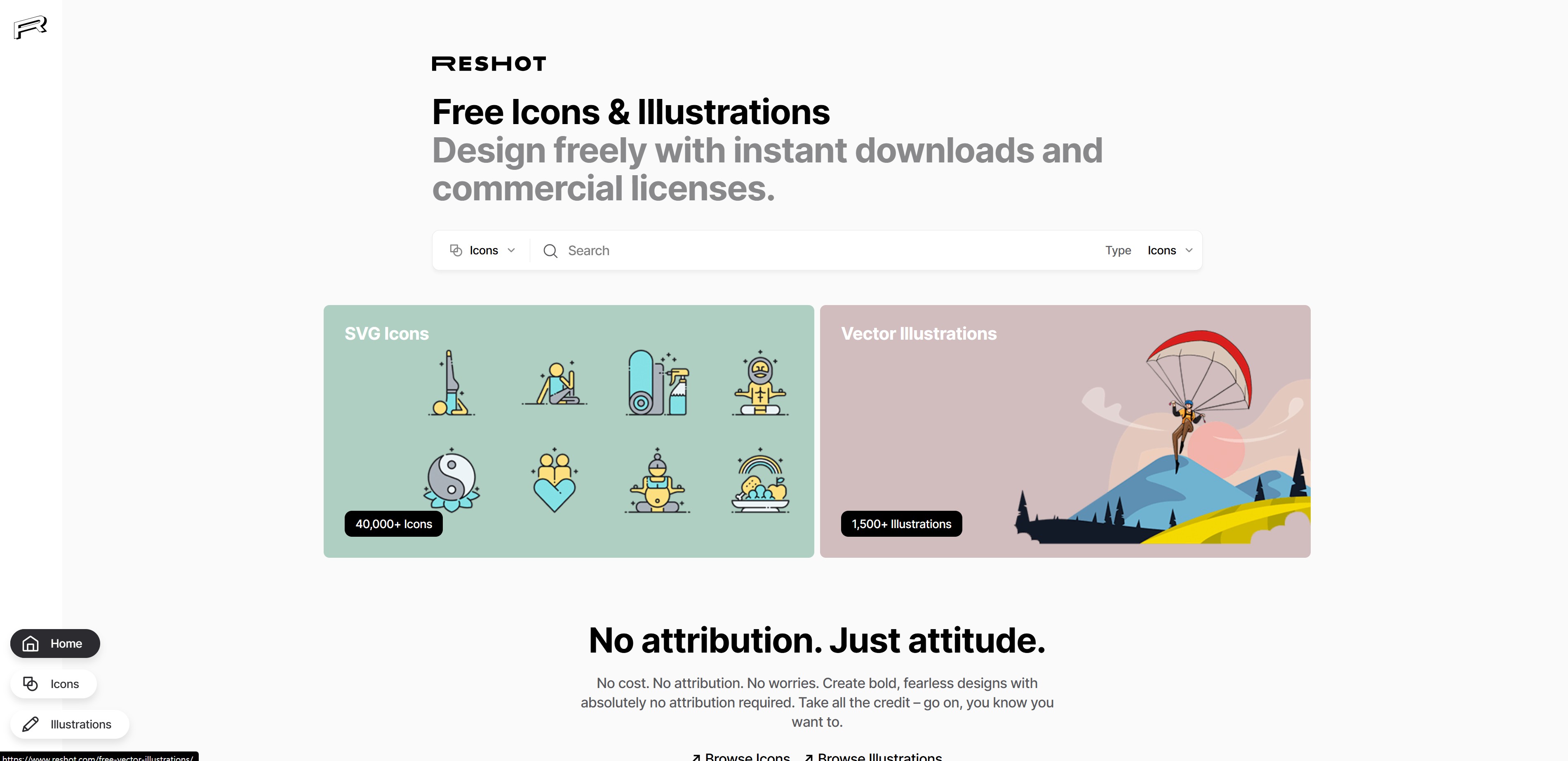 Top 10 Free Image Sites - 9) Reshot - Unique and Creative Images