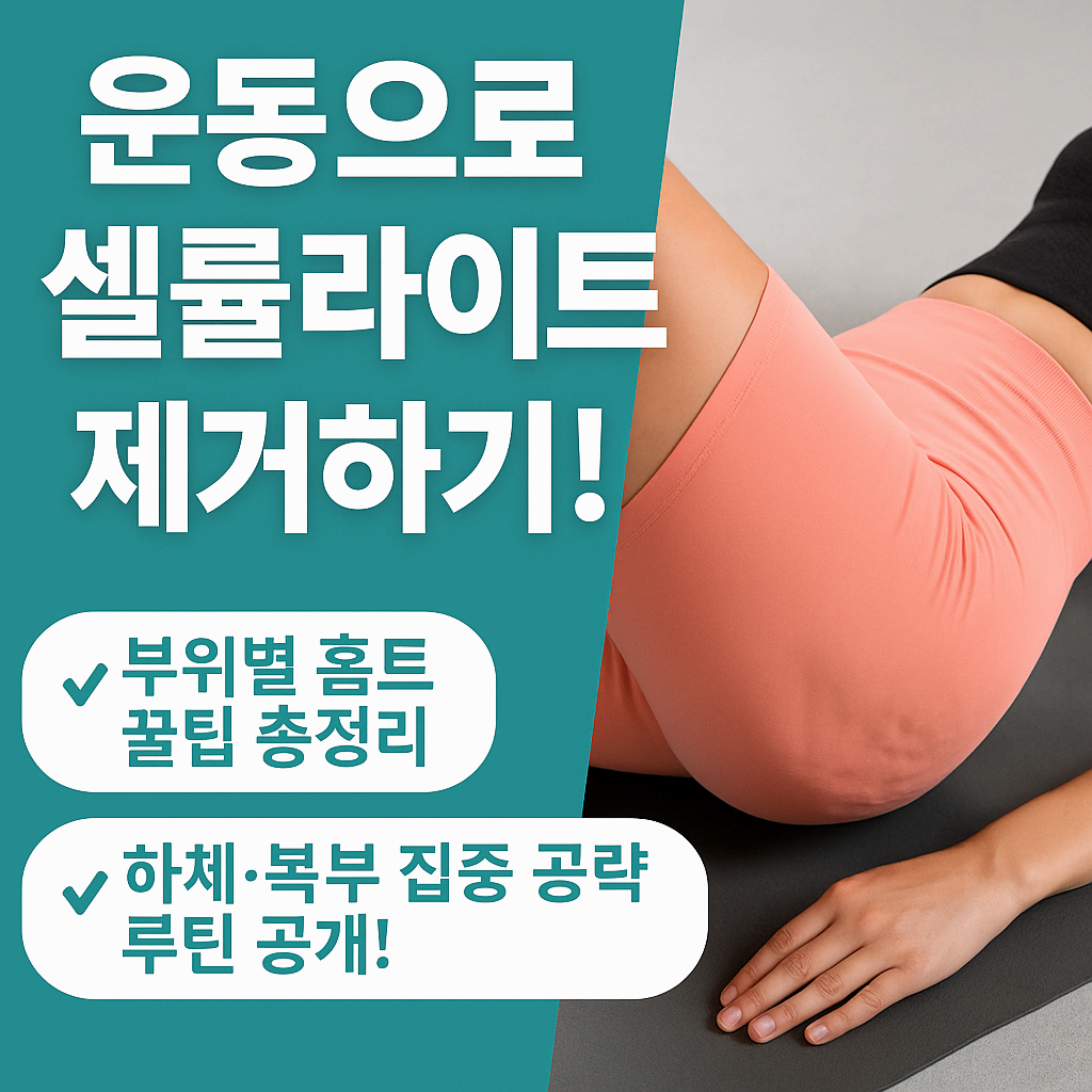 운동으로 셀룰라이트 없애기