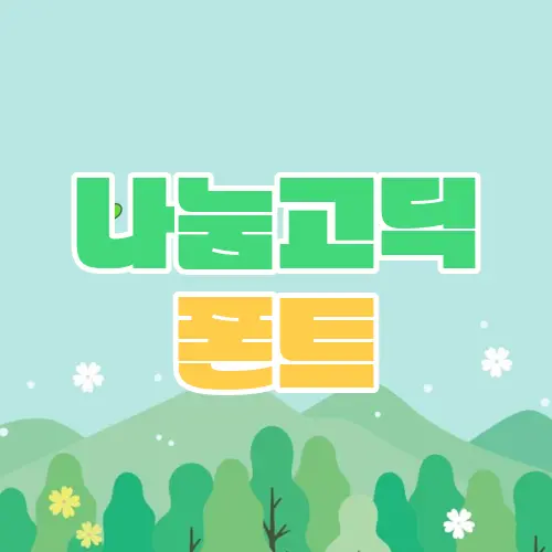 나눔고딕 폰트