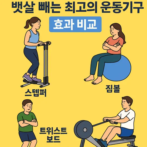 뱃살 빼는 최고의 운동기구 효과 비교 썸네일