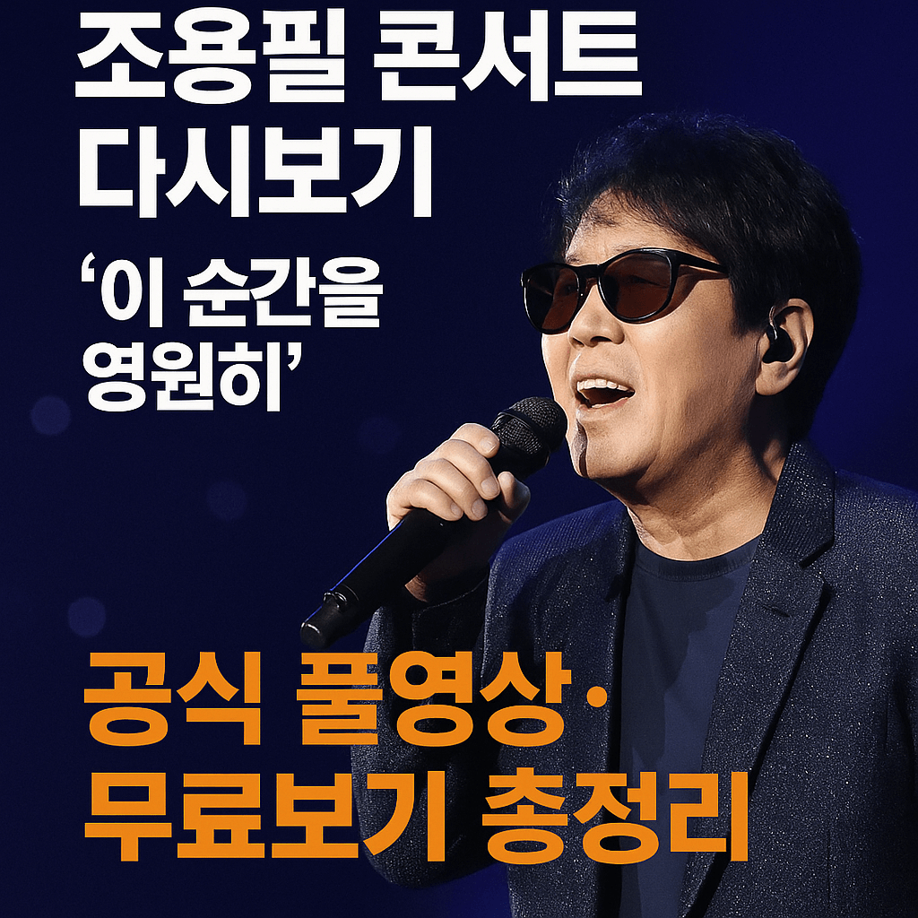 조용필 콘서트 고화질 다시보기｜KBS&middot;Wavve 공식 OTT 안내