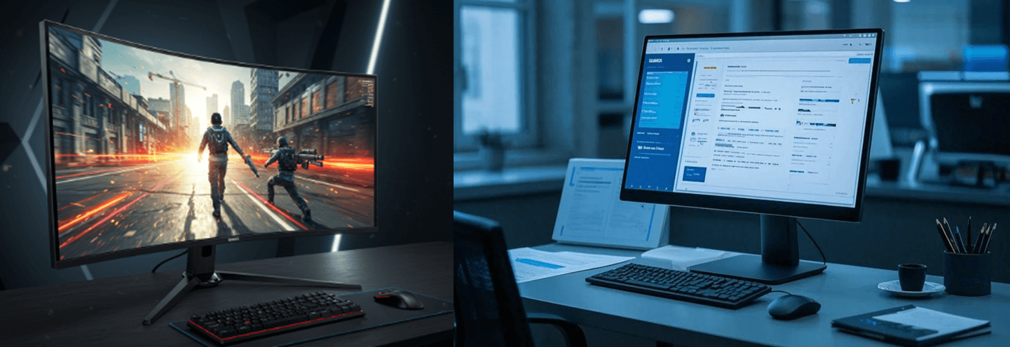 게이밍 모니터와 일반 모니터의 차이점