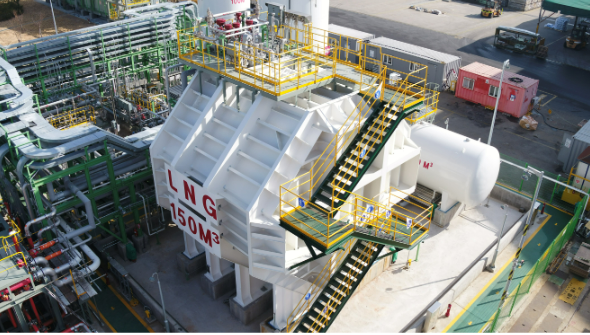 독립형/가압형 멤브레인 LNG 연료탱크