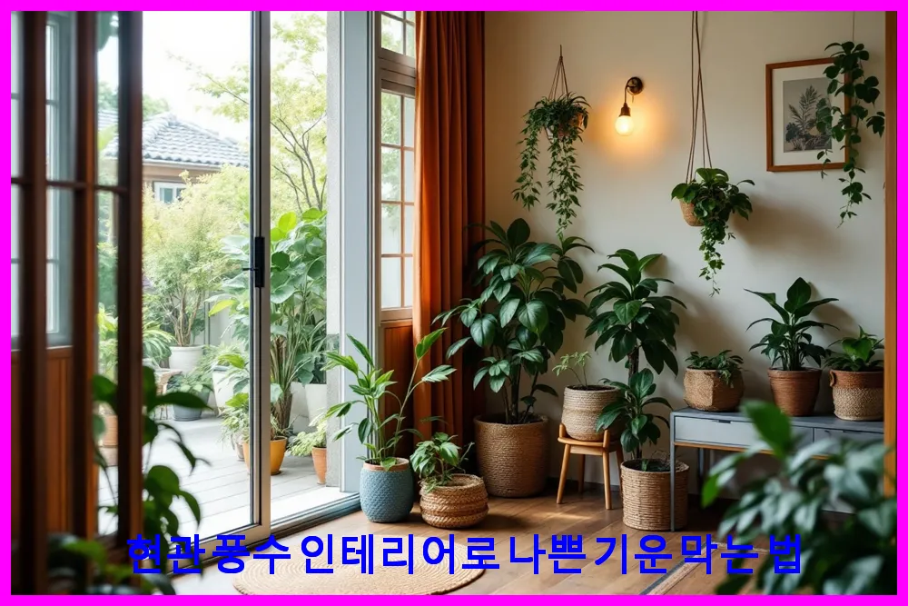 현관 풍수 인테리어로 나쁜 기운 막는 법